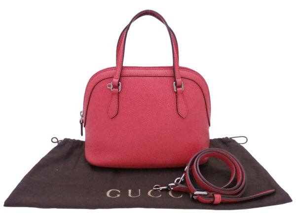 e48643a Gucci 2Way Handbag Leather Orange