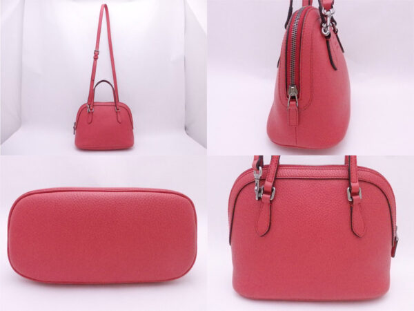 e48643a 1 Gucci 2Way Handbag Leather Orange