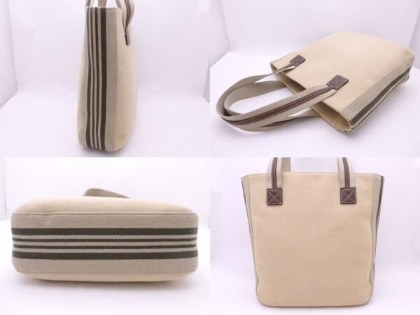 e48645f 1 Burberry Leather Tote Bag Beige Brown