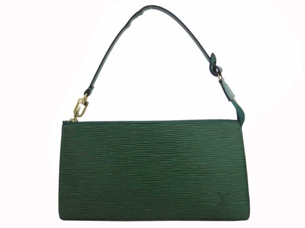 e48705f Louis Vuitton Pochette Accessory Epi Leather Shoulder Bag Green