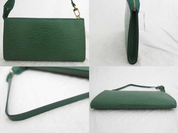 e48705f 1 Louis Vuitton Pochette Accessory Epi Leather Shoulder Bag Green