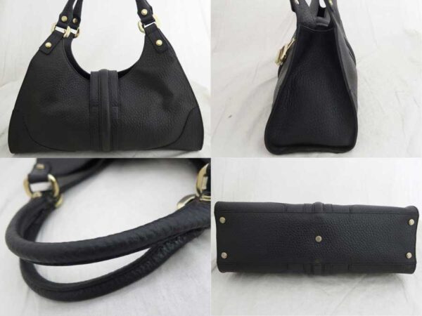 e49097a 1 Gucci G Tote Bag Leather Black