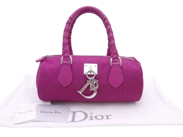 e49251f Christian Dior Trotter Handbag Canvas Purple