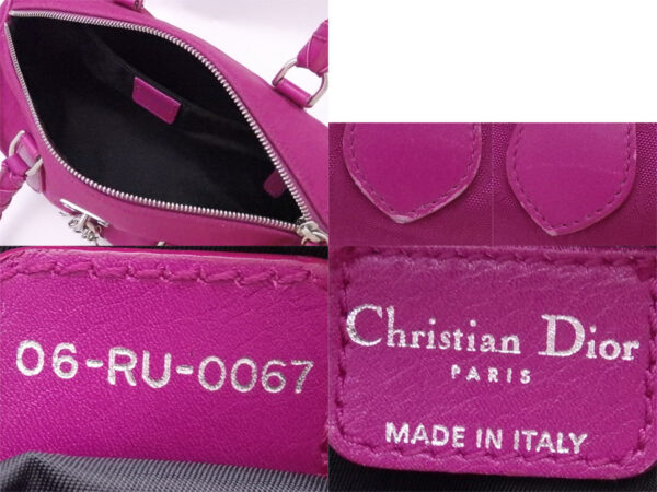 e49251f 2 Christian Dior Trotter Handbag Canvas Purple