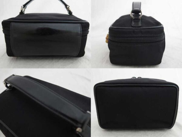 e49399 1 Gucci Vanity Bag Nylon Black