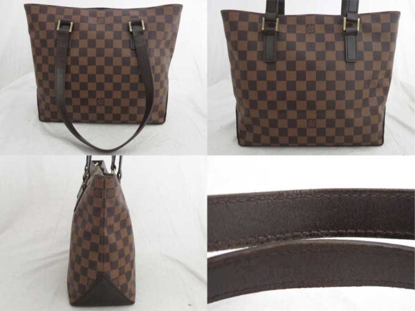 e49405a 1 Louis Vuitton Hippo Piano Damier Canvas Shoulder Bag Brown