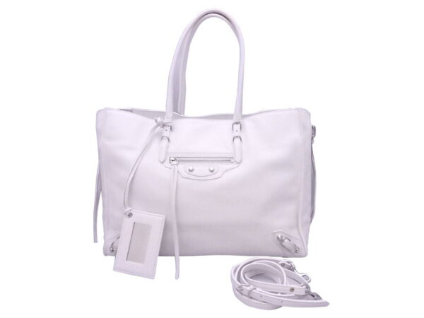 e49546a Balenciaga Classic City Leather 2Way Bag White