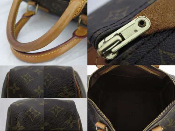 e49593a 2 Louis Vuitton Speedy 30 Monogram Canvas Mini Bag Brown