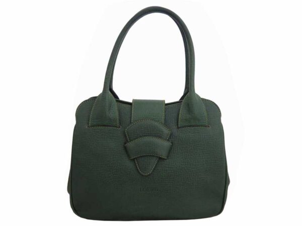 e49802a Loewe Leather Shoulder Handbag Green