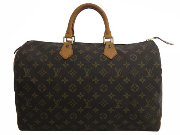 e49898a Louis Vuitton Speedy 40 Monogram Canvas Handbag Brown