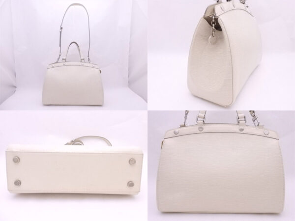 e49942a 1 Louis Vuitton Blair MM Epi Leather 2Way Bag Off White