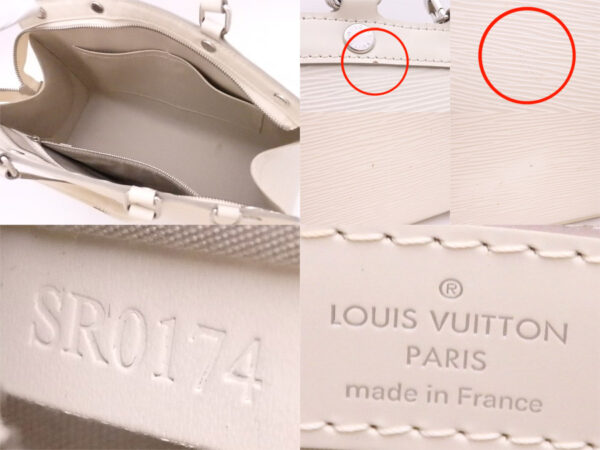 e49942a 2 Louis Vuitton Blair MM Epi Leather 2Way Bag Off White