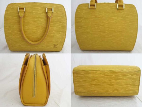 e49997a 1 Louis Vuitton Pont Neuf Epi Leather Handbag Yellow