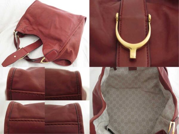 e50305a 2 Gucci Shoulder Bag Leather Brown