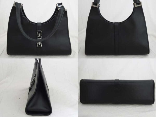 e50392a 1 Gucci Jackie Shoulder Bag Leather Black