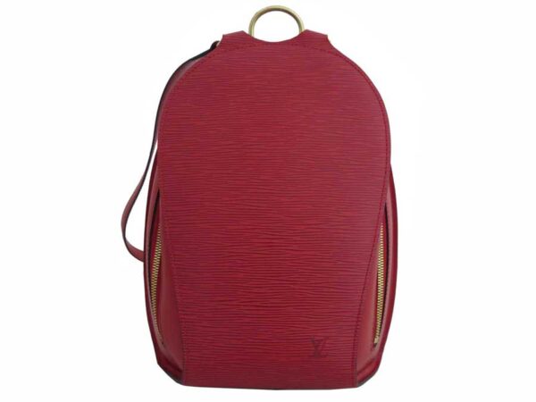 e50403g Louis Vuitton Mabillon Epi Leather Backpack Red