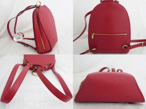 e50403g 1 Louis Vuitton Mabillon Epi Leather Backpack Red