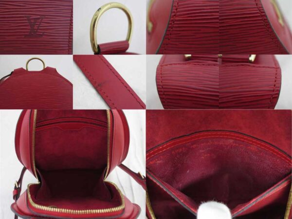 e50403g 2 Louis Vuitton Mabillon Epi Leather Backpack Red