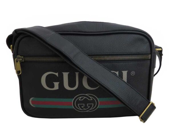 e50599a Gucci Messenger Bag Leather Black