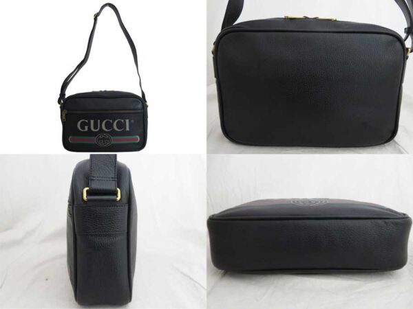 e50599a 1 Gucci Messenger Bag Leather Black