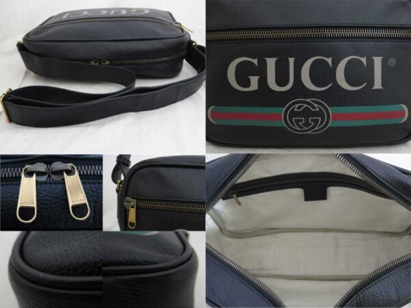 e50599a 2 Gucci Messenger Bag Leather Black