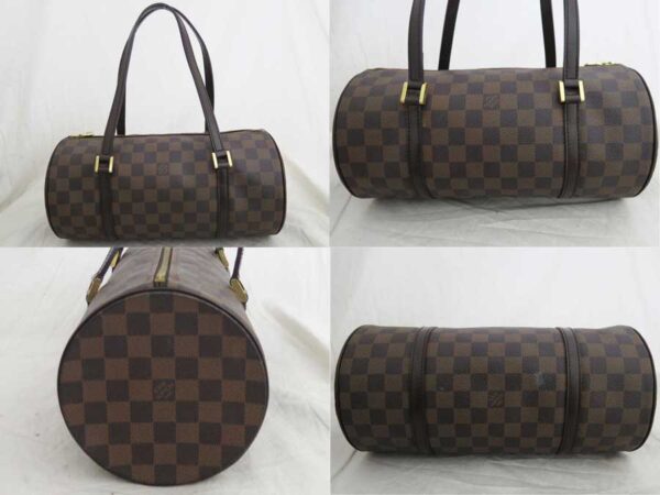 e50793f 1 Louis Vuitton Papillon Damier Canvas Handbag Brown