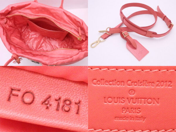 e50854a 2 Louis Vuitton Nouvelle Vague Nylon Canvas 2Way Bag Coral Pink