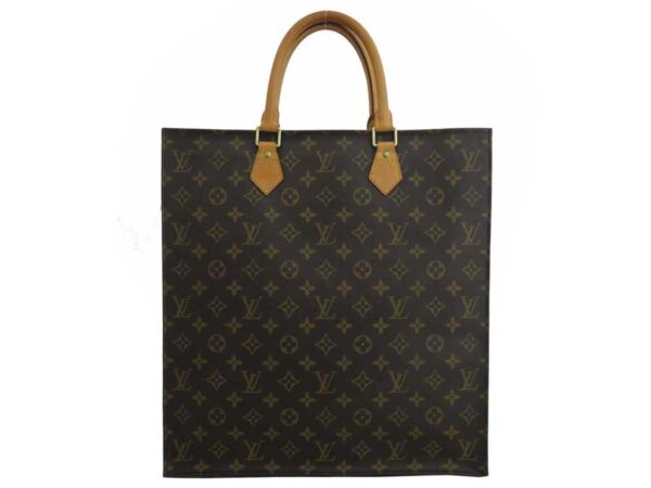 e50905a Louis Vuitton Sac Plat Monogram Canvas Handbag Brown