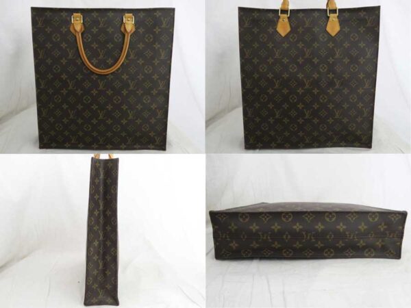 e50905a 1 Louis Vuitton Sac Plat Monogram Canvas Handbag Brown