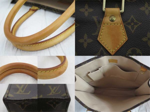 e50905a 2 Louis Vuitton Sac Plat Monogram Canvas Handbag Brown