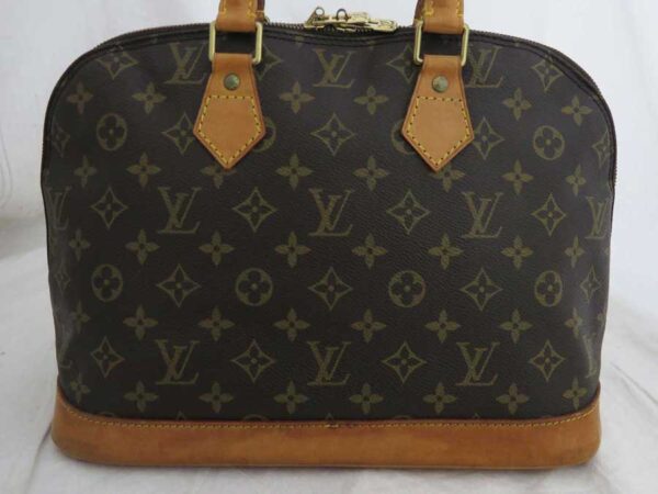 e50999a 1 Louis Vuitton Alma Monogram Canvas Handbag Brown