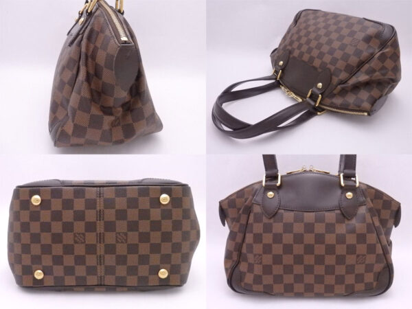 e51052f 1 Louis Vuitton Verona Damier Canvas Shoulder Bag Brown