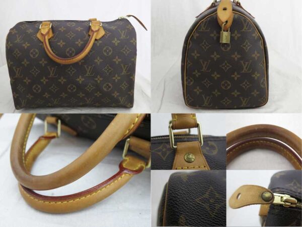 e51195f 4 Louis Vuitton Speedy 30 Monogram Canvas Bag Brown