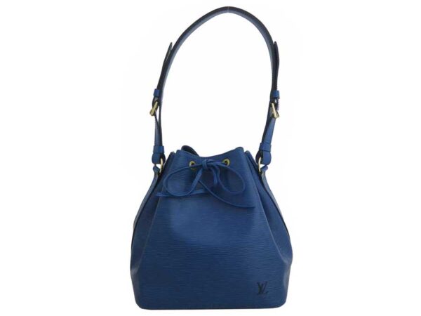 e51199a 1 Louis Vuitton Petit Noe Epi Leather Shoulder Bag Blue