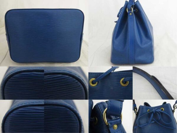 e51199a 4 Louis Vuitton Petit Noe Epi Leather Shoulder Bag Blue