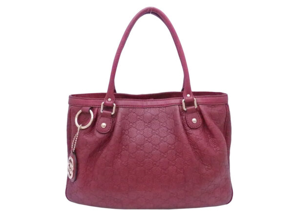 e51251a Gucci Guccisima Shoulder Bag Leather Burgundy