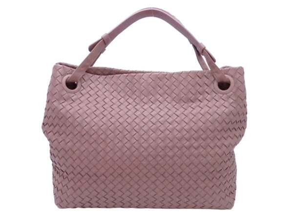 e51254f Bottega Veneta Intrecciato Leather Shoulder Bag Pink Beige