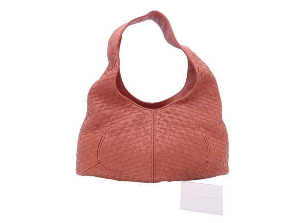 e51255f Bottega Veneta Intrecciato Leather Shoulder Bag Orange