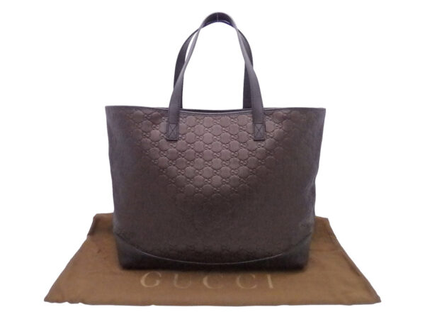 e51359a Gucci Guccisima Shoulder Bag Leather Brown