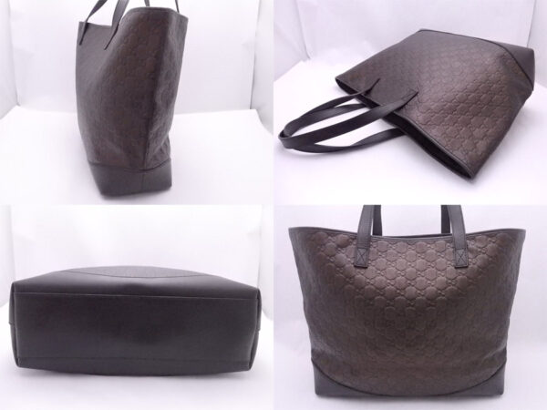 e51359a 1 Gucci Guccisima Shoulder Bag Leather Brown