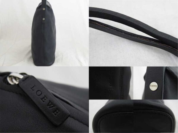 e51394a 4 Loewe Leather Shoulder Bag Black