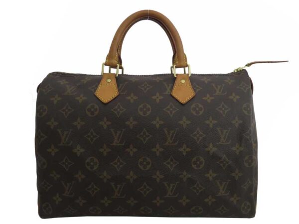 e51399a Louis Vuitton Speedy 35 Monogram Canvas Bag Brown