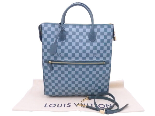 e51551a Louis Vuitton Tadao Damier Canvas 2Way Bag Cyan