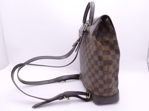 e51553a 1 Louis Vuitton Soho Damier Canvas Backpack Brown