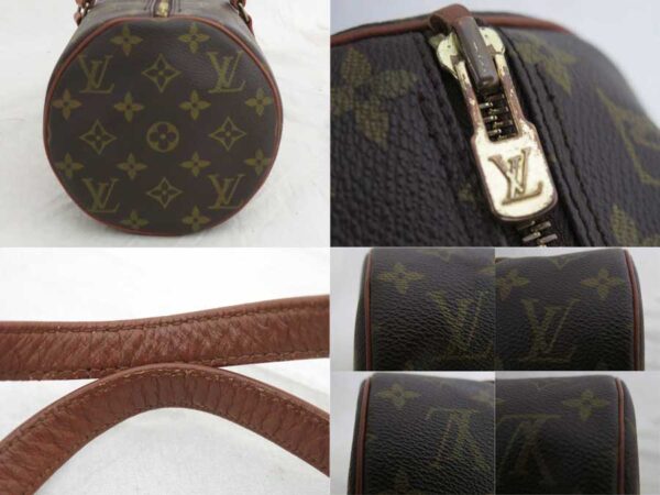 e51603a 4 Louis Vuitton Papillon Monogram Canvas Handbag Brown