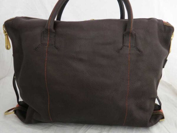 e51691a 2 Loewe Bag Leather Canvas Brown Hardware