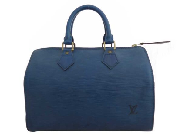 e51703a Louis Vuitton Speedy 25 Epi Leather Mini Bag Blue