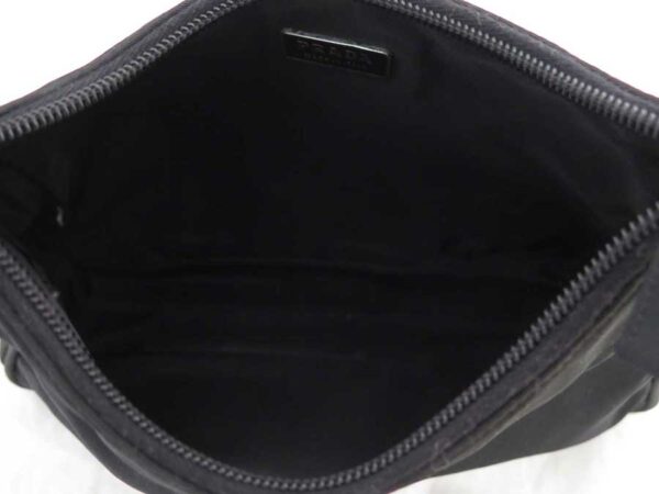 e51704g 3 Prada Shoulder Bag Nylon Leather Black