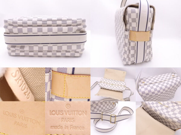 e51745f 4 Louis Vuitton Naviglio Damier Azur Canvas Crossbody Bag Azur