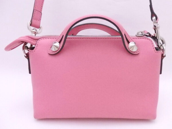 e51760 2 Fendi By the Way 2Way Bag Leather Pink